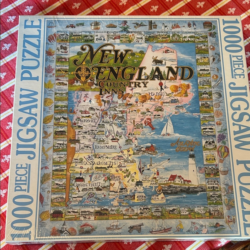 UNOPENED Vintage White Mountain New England Country Inns Jigsaw Puzzle 1000